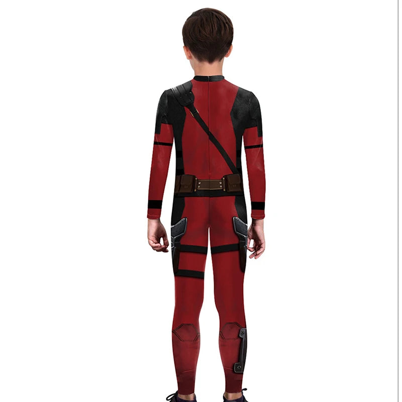 Deadpool Wolverine Cosplay Costume Girls Boys Halloween Superhero Deadpool 3 Cospla