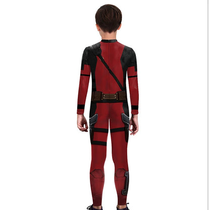 Deadpool Wolverine Cosplay Costume Girls Boys Halloween Superhero Deadpool 3 Cospla