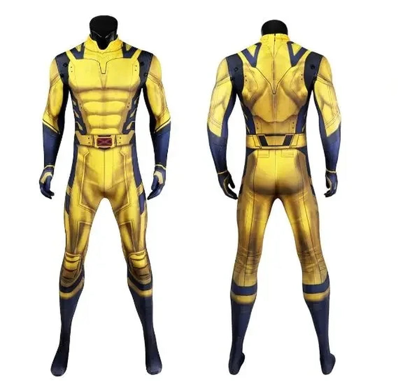 Disfraz De Cosplay De Lobezno Para Hombre, Mono De James Howlett, Conjunto De Armadura De Hombro, Mono Zentai Con Estampado 3D,