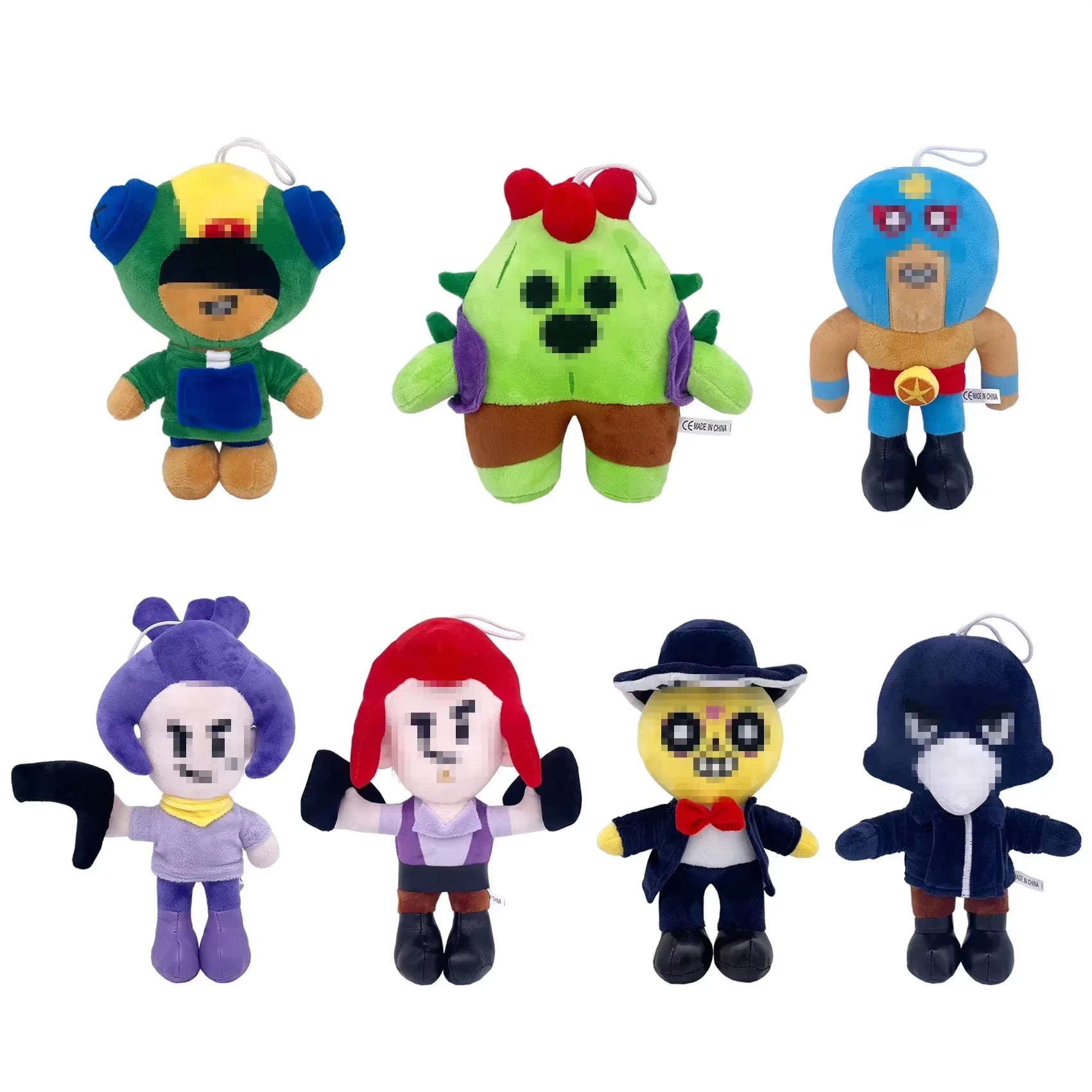 Brawls Stars Plush Spike Leon Shelly Poco Clot Toy Pillow Dolls Stuff Game Characters for Children Birthday Gifts