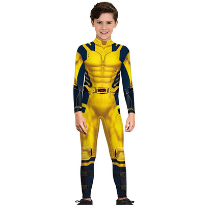 Deadpool Wolverine Cosplay Costume Girls Boys Halloween Superhero Deadpool 3 Cospla