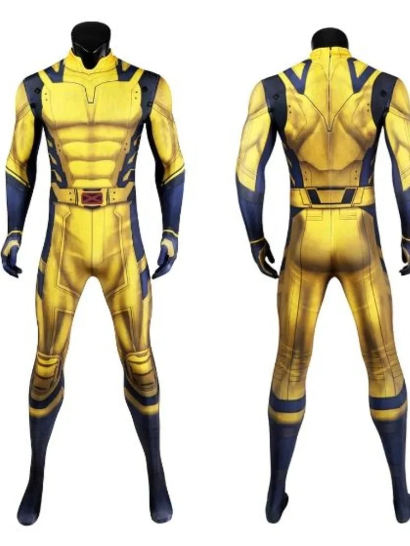 Disfraz De Cosplay De Lobezno Para Hombre, Mono De James Howlett, Conjunto De Armadura De Hombro, Mono Zentai Con Estampado 3D,